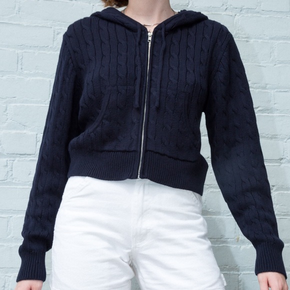 Brandy Melville Dark Green Crystal Knit 